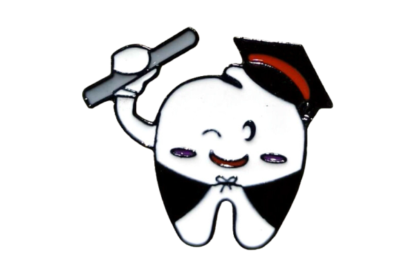 Pin broche metálico.