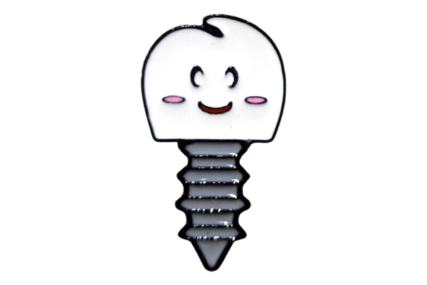 Pin broche metálico.