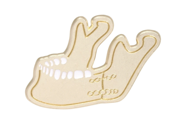 Pin broche metálico.