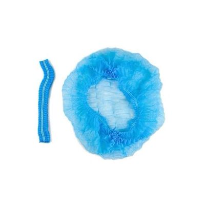 Gorro plisado azul