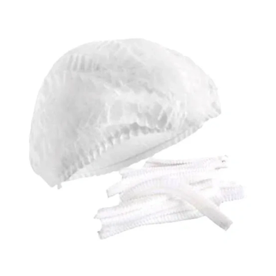 Gorro plisado blanco