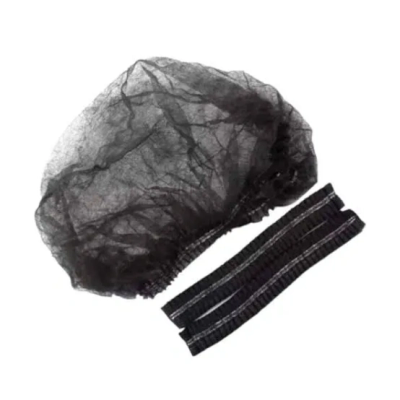 Gorro plisado negro