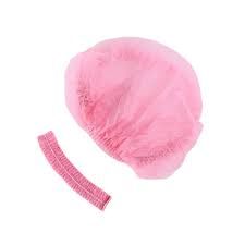 Gorro plisado rosa